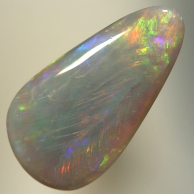 SOLID SEMI BLACK OPAL Burning colour, orange and green to purple and blue